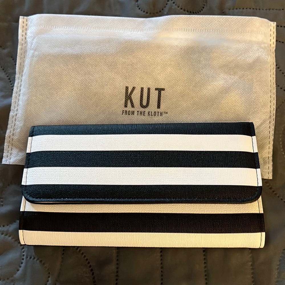 NEW KUT FROM THE KLOTH SLIM STRIPED WALLET